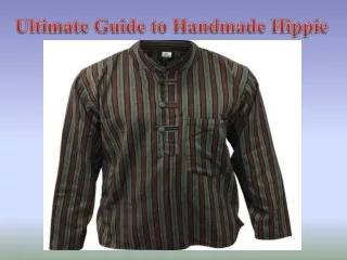 Ultimate Guide to Handmade Hippie Clothes for Men