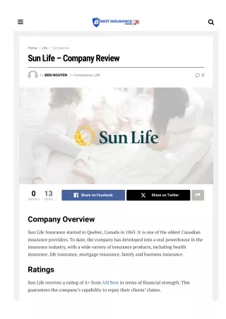 Sun Life – Company Review