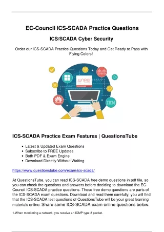 Correct ICS-SCADA Exam Questions - Prepare for Your EC-Council ICS-SCADA Exam
