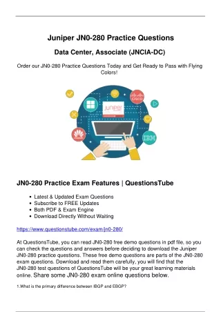 Correct JN0-280 Exam Questions - Prepare for Your Juniper JN0-280 Exam