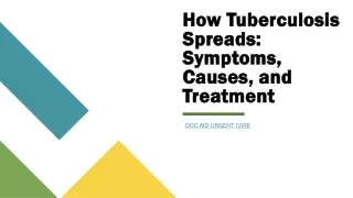 How Tuberculosis Spreads