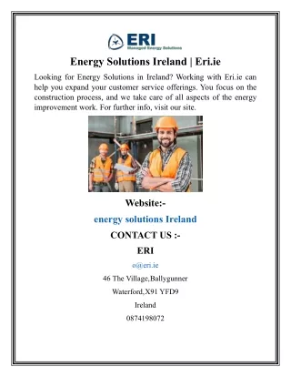 Energy Solutions Ireland Eri.ie