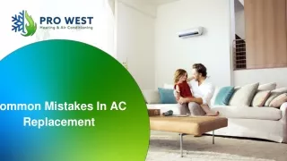 June Slides - Common Mistakes In AC Replacement