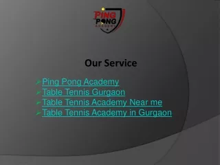 Ping Pong Academy