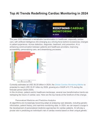 Top AI Trends Redefining Cardiac Monitoring in 2024