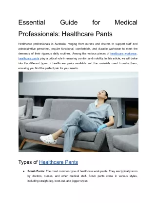 Essential-Guide-for-Medical-Professionals-Healthcare-Pants