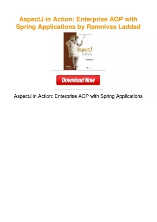AspectJ in Action: Enterprise AOP with Spring Applications by Ramnivas