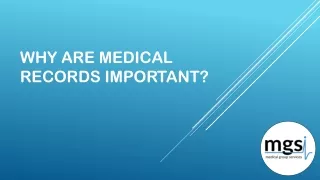 Why are Medical Records Important?