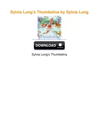 Sylvia Long's Thumbelina by Sylvia Long