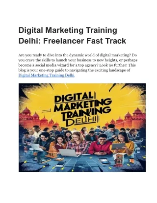 Digital marketing training Delhi