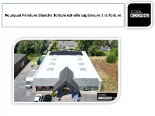 Notre meilleur service de toiture Peinture blanche