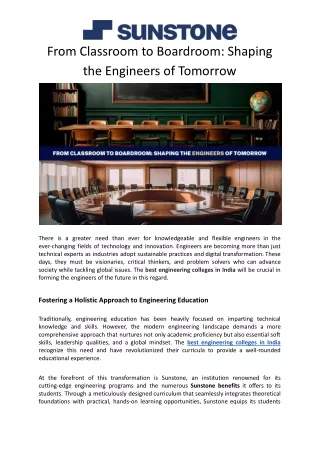 From Classroom to Boardroom_ Shaping the Engineers of Tomorrow