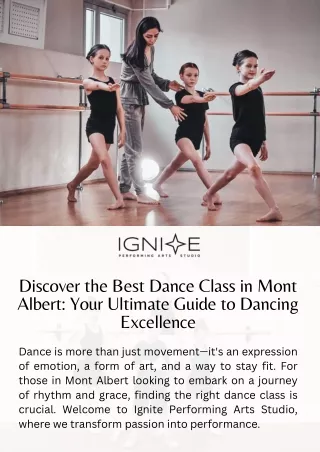 Discover the Best Dance Class in Mont Albert Your Ultimate Guide to Dancing Excellence