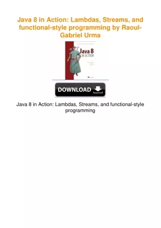 Java 8 in Action: Lambdas, Streams, and functional-style programming by