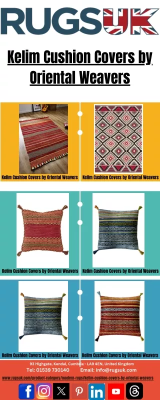 Kelim Cushion Covers by Oriental Weavers