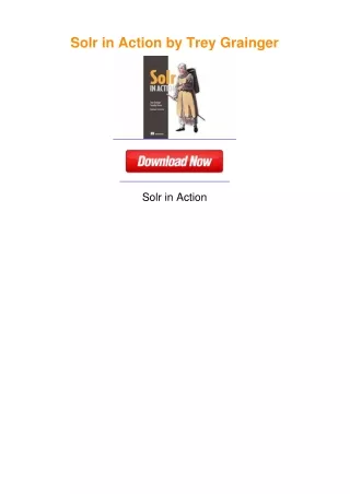 Solr in Action by Trey Grainger