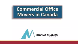 Commercial Office Movers in Canada
