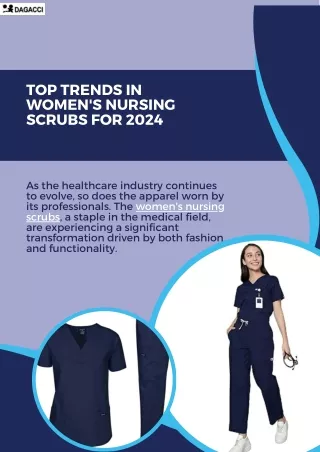 Step Up Your Uniform Game with Dagacci Women's Nursing Scrubs