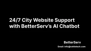 24_7 City Website Support with BetterServ’s AI Chatbot