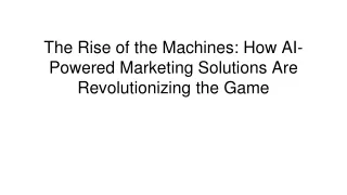 ai-powered marketing solutions