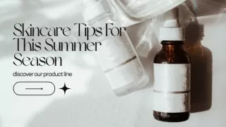 Skincare Tips For This Summer Season