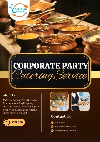 Top Corporate & Office Party Catering Services - Catering Corner