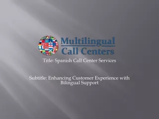 Spanish Call Center Services