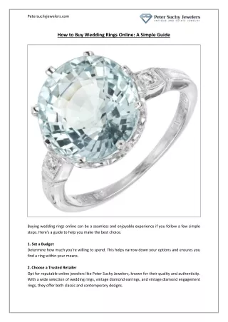 How to Buy Wedding Rings Online - A Simple Guide