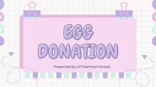 Egg donation