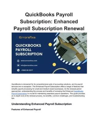 QuickBooks Payroll Subscription_ Enhanced Payroll Subscription Renewal