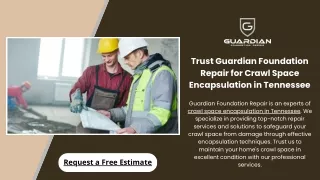 Trust Guardian Foundation Repair for Crawl Space Encapsulation in Tennessee