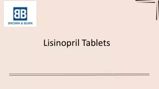 Lisinopril | Brown &amp; Burk | UK