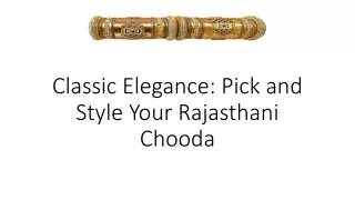 Cultural Splendor: Customize Your Rajasthani Chooda
