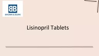 Lisinopril | Brown &amp; Burk | UK