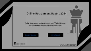 Online Recruitment Market Size, Share, Trends, Analysis, and Forecast 2024-2031