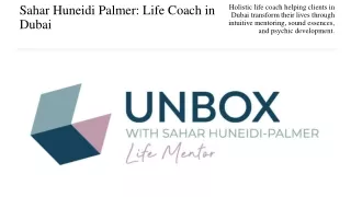 Sahar Huneidi Palmer - Life Coach in Dubai