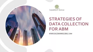 Strategies of Data Collection for ABM