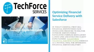 Optimizing Financial Service Delivery with Salesforce