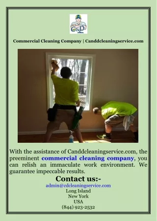 Commercial Cleaning Company  Canddcleaningservice.com