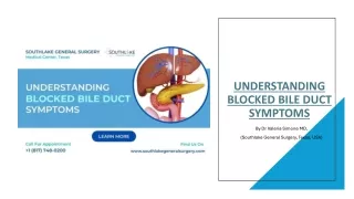 Understanding Blocked Bile Duct Symptoms