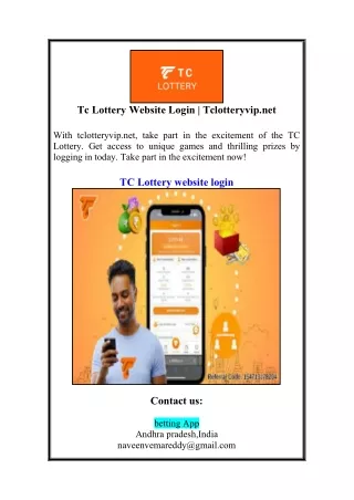 Tc Lottery Website Login | Tclotteryvip.netC