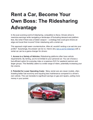 Rent a Car, Become Your Own Boss_ The Ridesharing Advantage (1)