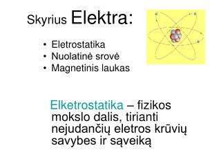 Skyrius Elektra: