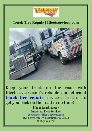 Truck Tire Repair  Ifleetservices.com