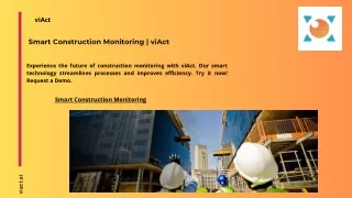 Smart Construction Monitoring | viAct