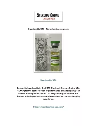 Buy steroids USA | Steroidsonline-usa.com