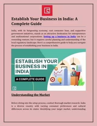 Establish Your Business in India: A Complete Guide