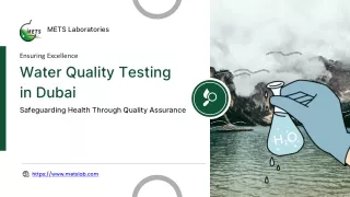 Water Quality Testing in Dubai