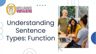 There are four main sentence functions in English || Intelligence Vidyarthi