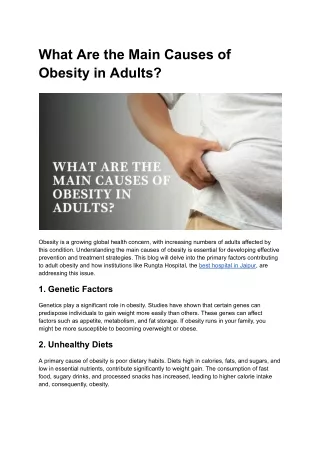 What Are the Main Causes of Obesity in Adults_